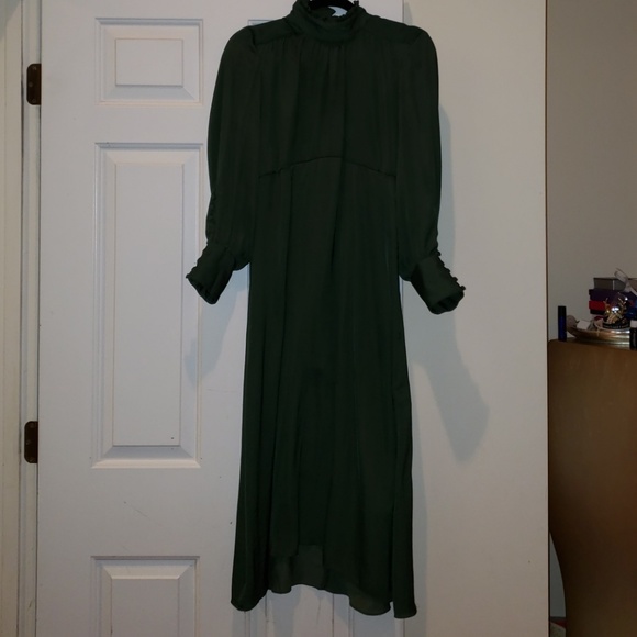 zara green high neck dress | Dresses | Zara From Italy Medium modern storage dresser